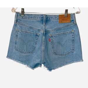 Levis 501 Cutoff Denim Shorts Button Fly Size 26